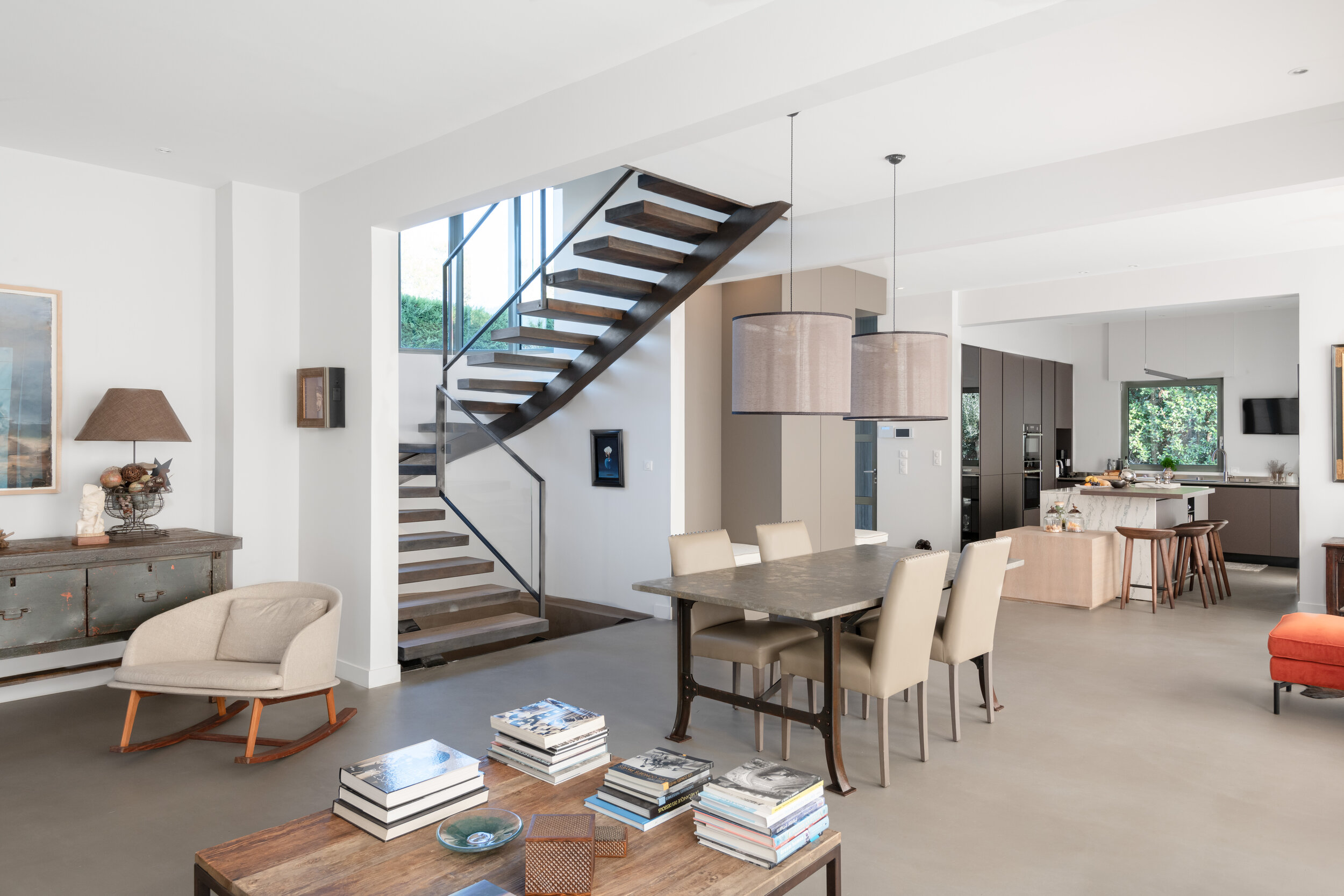 Architecture d'intérieur maison contemporaine Saint-Raphaël